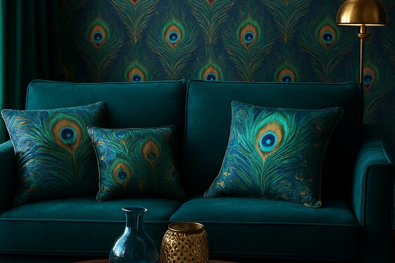 Peacock-Inspired Patterns illustration