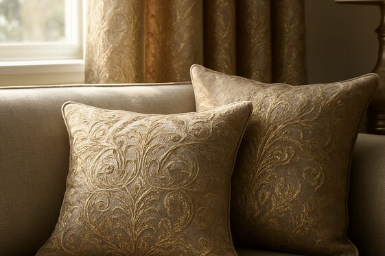 Layering with Metallic Embroidered Fabrics illustration