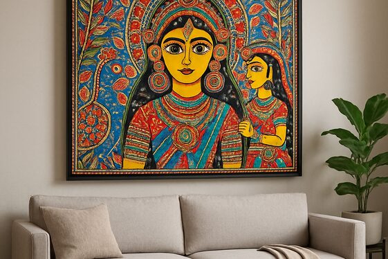 Madhubani Wall Art for a Storytelling Touch illustration