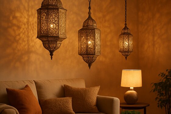 Decorative Lanterns and Hanging Lights illustration
