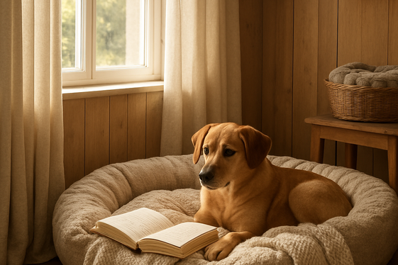 Design a Sunlit Reading Nook Near a Window illustration