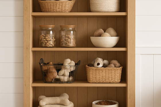 Build Custom Built-In Shelves for Toys and Treats illustration