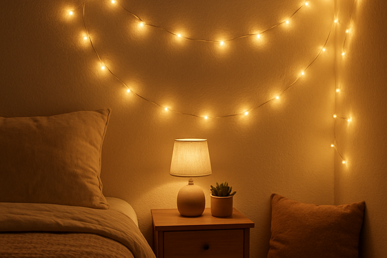 Use Battery-Operated Fairy Lights for Flexible Designs illustration