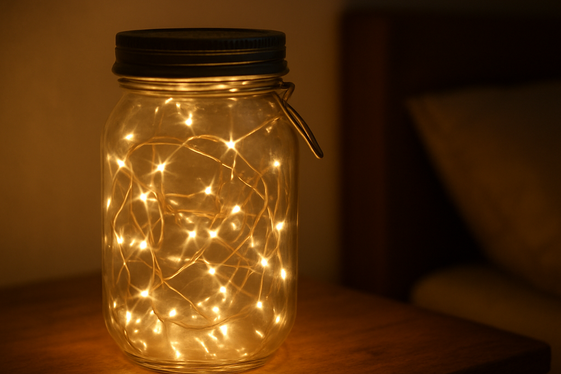 Add Fairy Lights Inside a Glass Jar for Soft Ambiance illustration