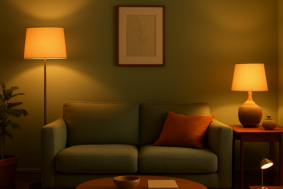 Use Lighting to Enhance the Sage Green Ambiance illustration