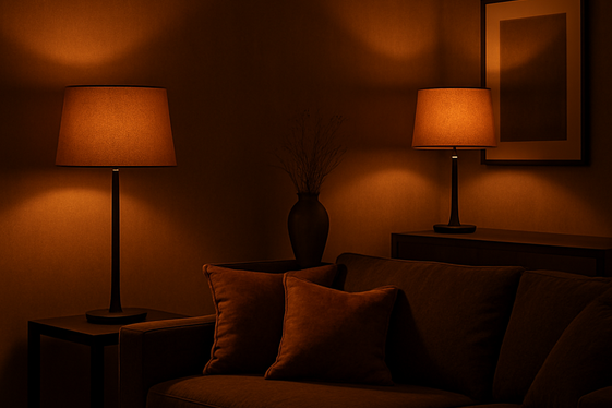 Accent Lighting to Highlight Brown and Black Features illustration
