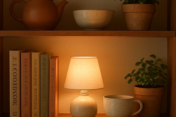 Place Lamps on Open Shelves illustration