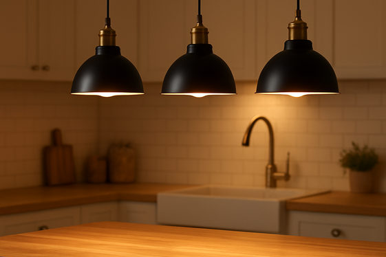 Use Pendant Lights Over the Island illustration