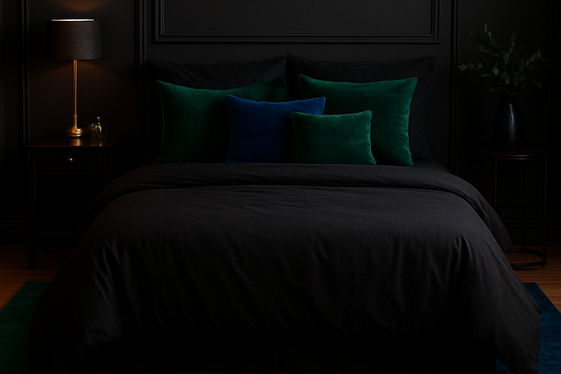Combining Black and Jewel Tones for Richness illustration