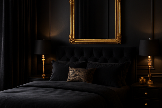 Black and Gold Accents for Luxury Vibes illustration