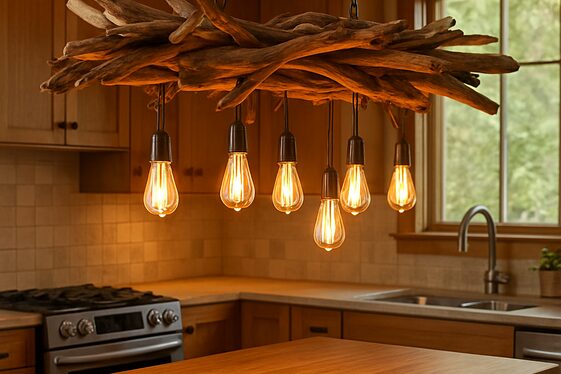 Use Driftwood or Branch Chandeliers illustration
