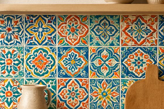 Add Colorful Moroccan-Style Tile Backsplashes illustration