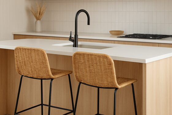 Mix Rattan Furniture with Modern Fixtures illustration