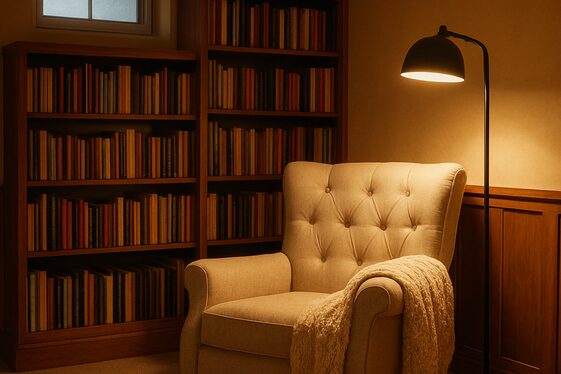 Cozy Reading Nook for Relaxed Evenings illustration