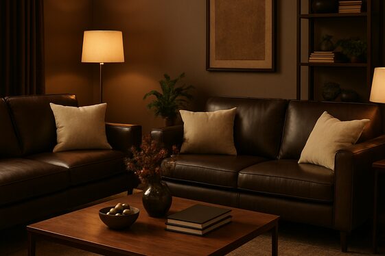 Incorporating Dark Brown Leather Furniture for a Rich Look illustration
