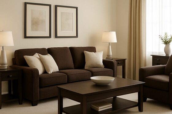 Pairing Dark Brown with Cream and Beige for Balance illustration