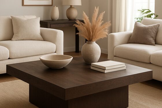Using Dark Brown Coffee Tables as Statement Pieces illustration