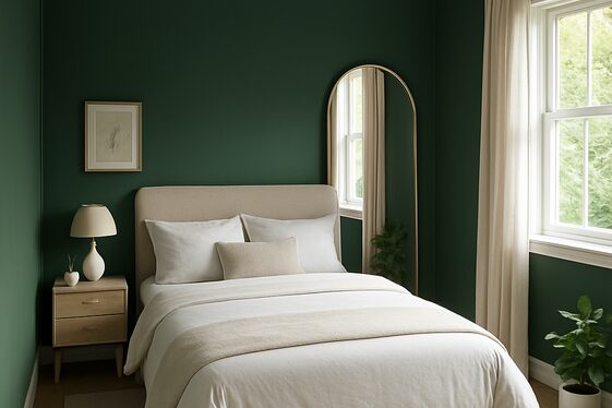 Maximizing Small Spaces with Deep Green Paint illustration