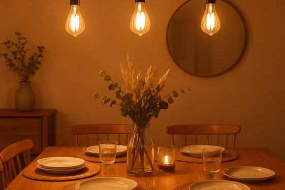 Incorporating Warm LED Bulbs for Cozy Vibes illustration