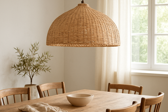 Light Fixtures with Natural Materials illustration