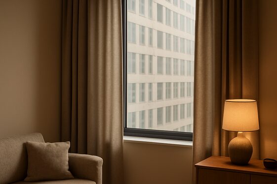 Warm Gray Curtains to Frame Your Space Smoothly illustration
