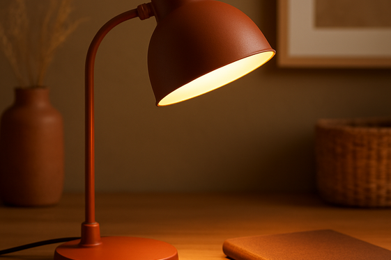 Rust Orange Desk Lamps to Warm Your Work Area illustration