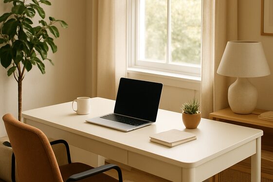 Creamy White Desks to Brighten Without Overwhelm illustration