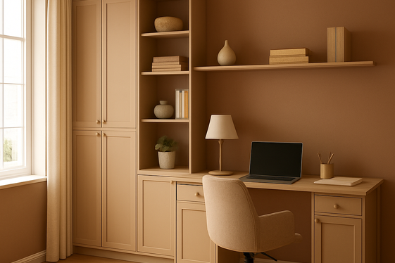 Sandy Colored Storage Solutions to Keep Things Neat illustration