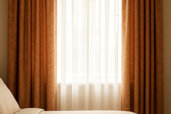 Use Layered Curtains for Insulation and Style illustration