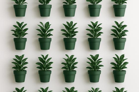 Minimalist Monochrome Green Walls illustration
