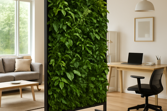 Portable Green Wall Dividers illustration