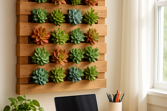 DIY Succulent Wall Planters illustration