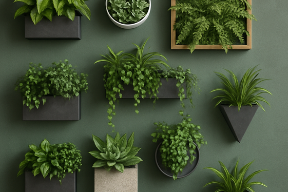 Mixed Texture Plant Walls illustration