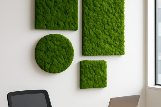 Vertical Moss Art Installations illustration