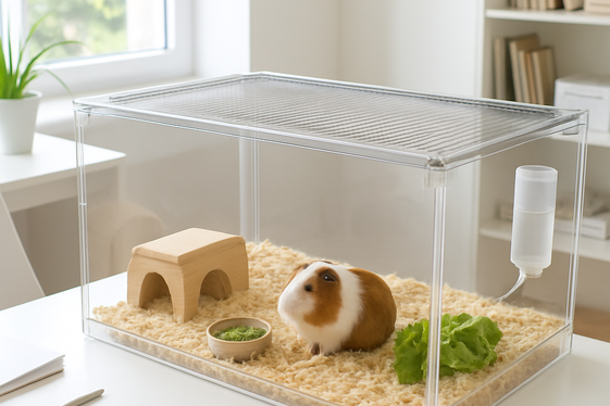 Transparent Plexiglass Cage for Visibility illustration
