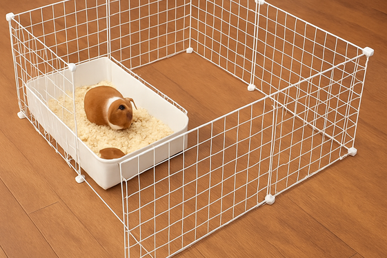 Convertible Cage-to-Playpen Combo illustration