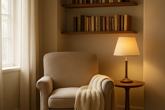 Create a Cozy Reading Nook with Comfortable Seating illustration