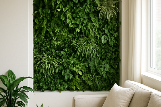 Add a Green Wall with Vertical Planters illustration