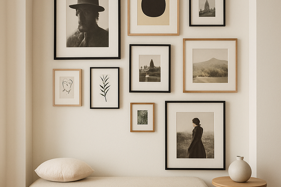 Craft a Gallery Wall to Personalize Your Space illustration