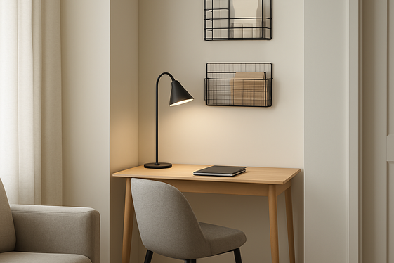 Place a Desk and Reading Lamp for Study Zones illustration