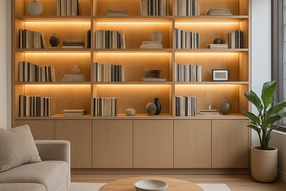 Install Custom Built-In Shelves for Chic Storage illustration