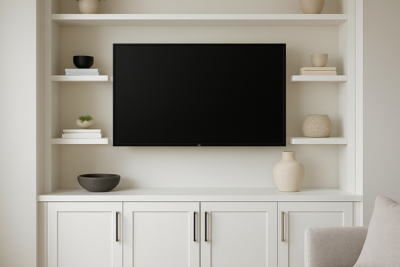 Convert Alcoves into Stylish Media Centers illustration
