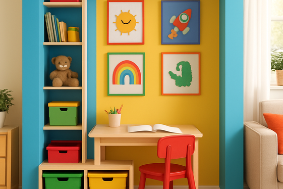Use Alcoves as a Kids’ Play or Homework Area illustration