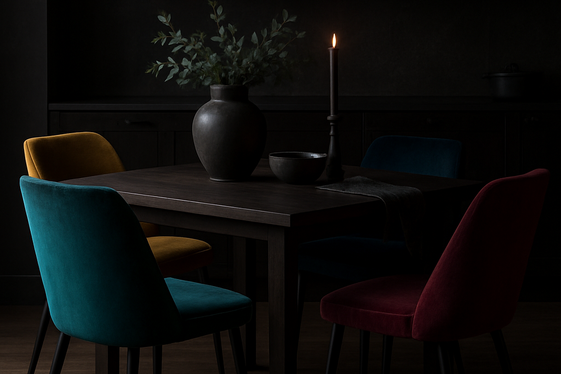 Incorporating Velvet Upholstery for Texture illustration