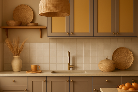 Warm Taupe and Ochre for Balanced Depth illustration