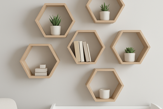 Geometric Shelves with a Modern Twist illustration