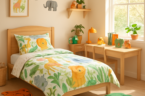Playful Safari Accessories for Kids and Teens illustration