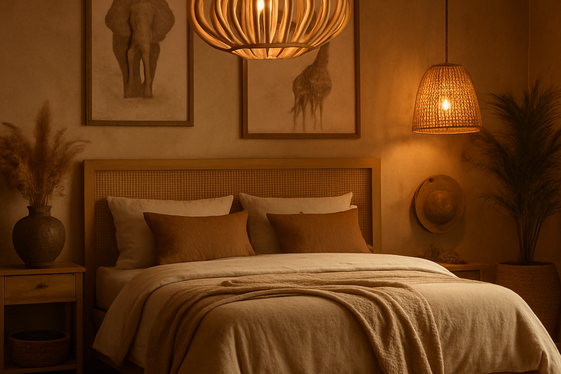 Using Statement Lighting to Highlight Safari Decor illustration