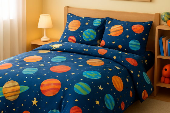 Planet-Themed Bedding Sets for Cozy Comfort illustration