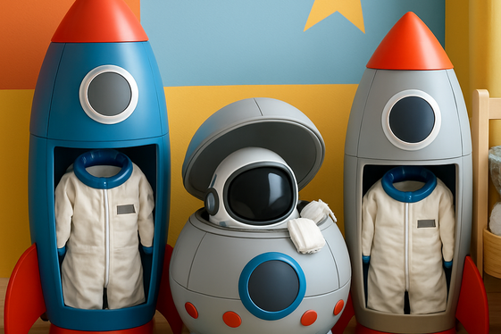 Astronaut Costume Storage Solutions illustration